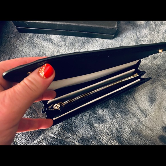 NEW Prada Nappa Gaufre Black Leather Wallet Button - Picture 9 of 15